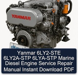 Yanmar 6LY2-STE 6LY2A-STP 6LYA-STP Marine Diesel Engine Service Repair Workshop Manual PDF