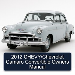 2012 Chevrolet Camaro Chevy/ Convertible Owners Owner's Manual PDF