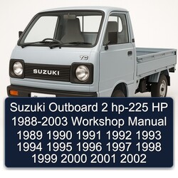 1988-2003 Suzuki Outboard 2 HP-225 HP Service Repair Workshop Manual PDF
