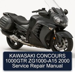 2000 Kawasaki Concours Models 1000GTR Zg1000-a15 Service Repair Workshop Manual PDF