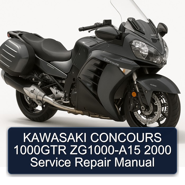 2000 Kawasaki Concours Models 1000GTR Zg1000-a15 Service Repair Workshop Manual PDF