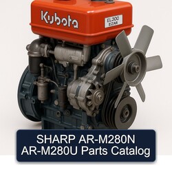 Kubota EL 300 E2 AR Sharp AR-M280N AR-M280U Parts Catalog PDF