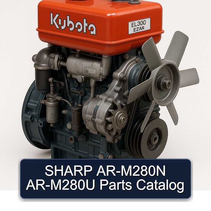 Kubota EL 300 E2 AR Sharp AR-M280N AR-M280U Parts Catalog PDF
