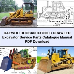 Daewoo Doosan DX700LC Crawler Excavator Parts Catalog PDF