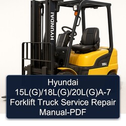 Hyundai 15l(g)/18l(g)/20l(g) -7 Forklift Truck Service Repair Workshop Manual PDF