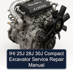 IHI 25J 28J 30J Compact Excavator Service Repair Workshop Manual PDF
