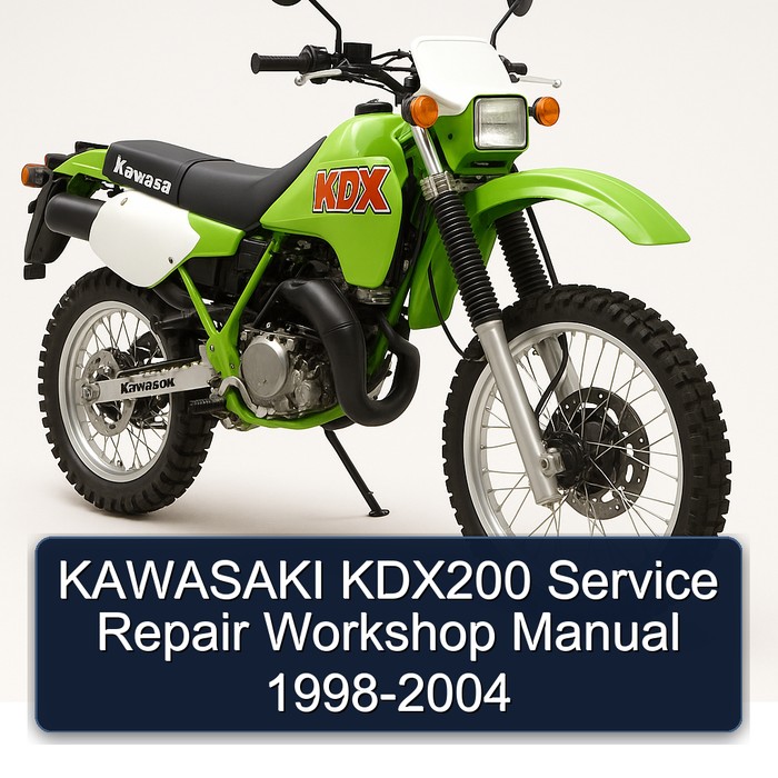 1998-2004 Kawasaki KDX Models KDX200 Service Repair Workshop Manual PDF