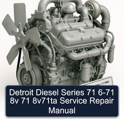Detroit Diesel 71 Series 6-71 8V 8v71ta Service Repair Workshop Manual PDF