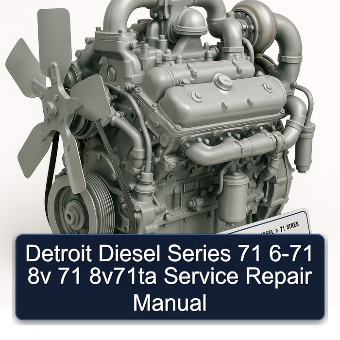 Detroit Diesel 71 Series 6-71 8V 8v71ta Service Repair Workshop Manual PDF