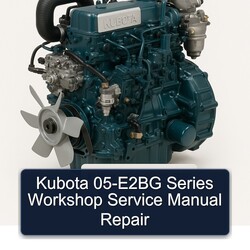 Kubota 05-E2BG Series Service Repair Workshop Manual PDF