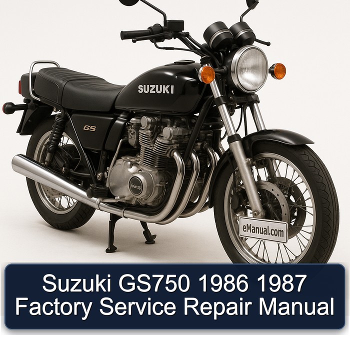 1986-1987 Suzuki GS Series GS750 Service Repair Workshop Manual PDF