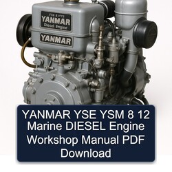 Isuzu Marine Yanmar YSE YSM 8 12 Diesel Engine Service Repair Workshop Manual PDF