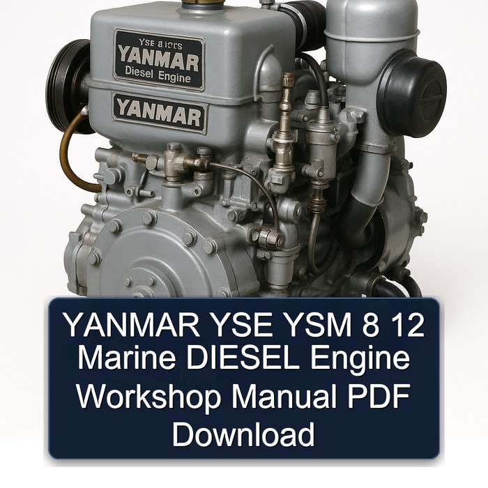 Isuzu Marine Yanmar YSE YSM 8 12 Diesel Engine Service Repair Workshop Manual PDF
