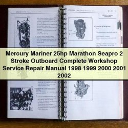 1998-2002 Mercury Mariner 25HP Marathon Seapro 2 Stroke Outboard Service Repair Workshop Manual PDF