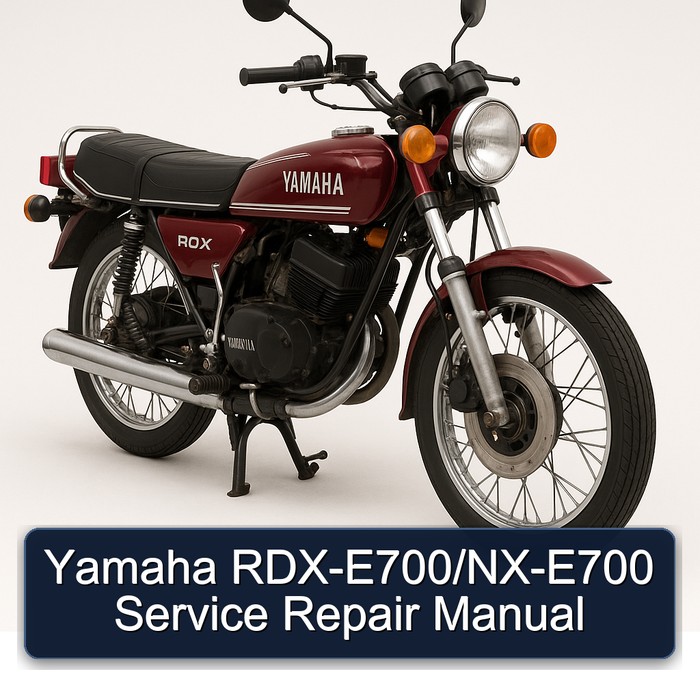 Yamaha RDX E700/nx-e700 Service Repair Workshop Manual PDF