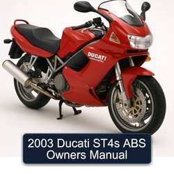 2003 Ducati Sporttouring / ST Models ST4S ABS Owners Owner's Manual PDF