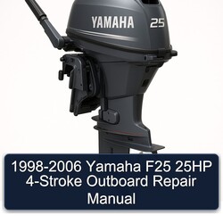 1998-2006 Yamaha F25 25HP 4-stroke Outboard Service Repair Workshop Manual PDF