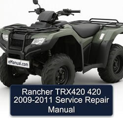 2009-2011 Rancher TRX420 420 Service Repair Workshop Manual PDF