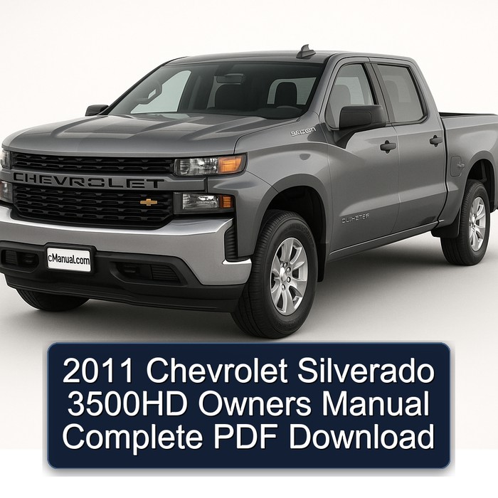 2011 Chevrolet Silverado 3500HD Owners Owner's Manual PDF
