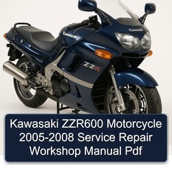 2005-2008 Kawasaki ZZR600 Motorcycle Service Repair Workshop Manual PDF