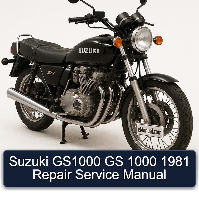 1981 Suzuki GS Series GS1000 1000 Service Repair Workshop Manual PDF