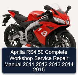 2011-2015 Aprilia RS Models RS4 50 Service Repair Workshop Manual PDF