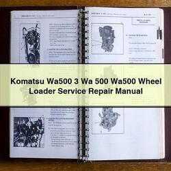 Komatsu WA500 3 Wa 500 Wheel Loader Service Repair Workshop Manual PDF