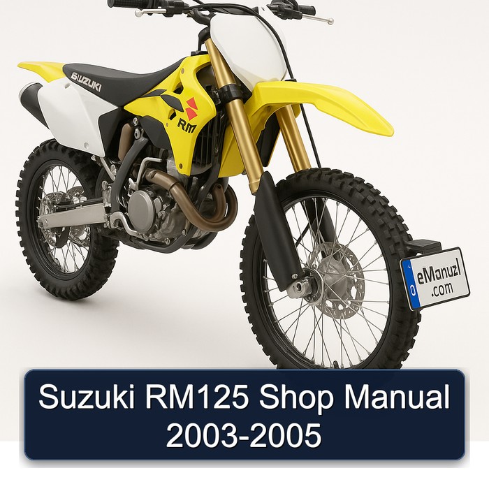2003-2005 Suzuki RM Series RM125 Shop Service Repair Workshop Manual PDF