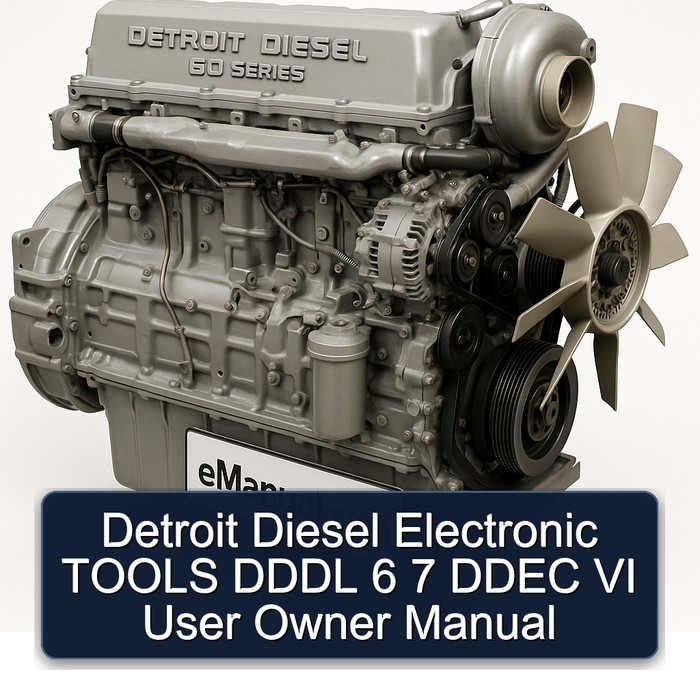 Detroit Diesel 60 Series Electronic Tools Dddl 6 7 Ddec VI User Owner Owner's Manual PDF