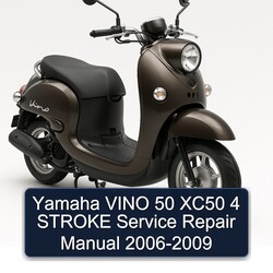 2006-2009 Yamaha Vino 50 XC50 4 Stroke Service Repair Workshop Manual PDF