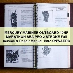1997 Mercury Mariner Outboard 40HP Marathon SEA PRO 2 Stroke -onwards Service Repair Workshop Manual PDF