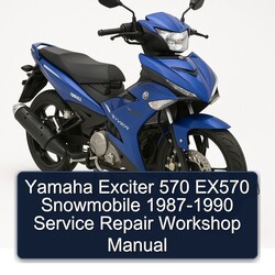 1987-1990 Yamaha Exciter 570 EX570 Snowmobile Service Repair Workshop Manual PDF