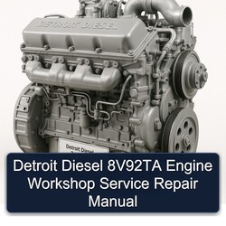 Detroit Diesel 92 Series 8v92ta Engine Service Repair Workshop Manual PDF