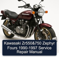 1990-1997 Kawasaki Zephyr ZR550 750 Fours Service Repair Workshop Manual PDF
