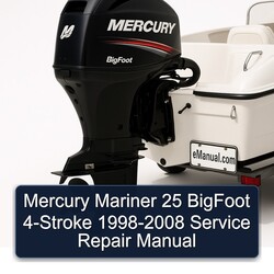 1998-2008 Mercury Mariner 25 Bigfoot 4-stroke Service Repair Workshop Manual PDF