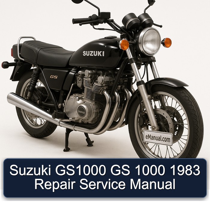 1983 Suzuki GS Series GS1000 1000 Service Repair Workshop Manual PDF