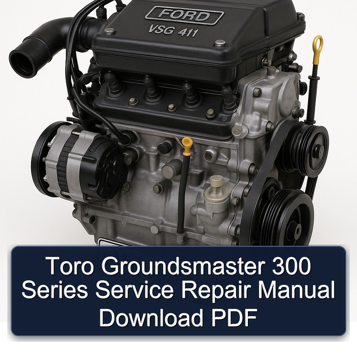 Ford VSG 411 Toro Groundsmaster 300 Series Service Repair Workshop Manual PDF