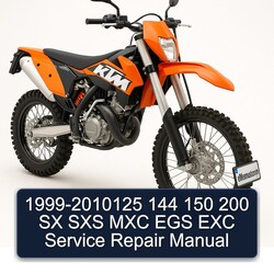 1999 KTM 144 2010125 150 200 SX SXS MXC EGS EXC Service Repair Workshop Manual PDF