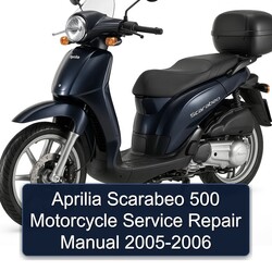 2005-2006 Aprilia Scarabeo 500 Motorcycle Service Repair Workshop Manual PDF