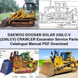 Daewoo Doosan Solar 230LC-V (230LCV) Crawler Excavator Parts Catalog PDF
