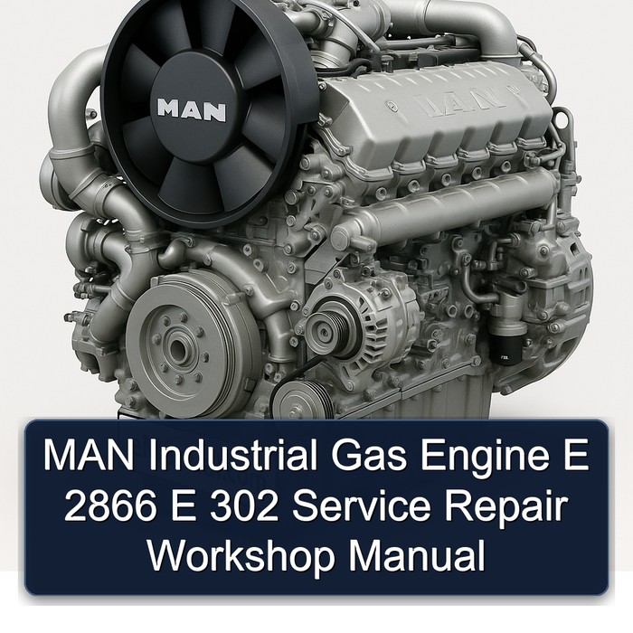 MAN E2866 Industrial Gas Engine E 2866 302 Service Repair Workshop Manual PDF