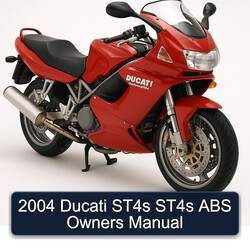 2004 Ducati Sporttouring / ST Models ST4S ABS Owners Owner's Manual PDF