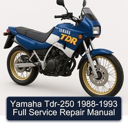 1988-1993 Yamaha TDR Models TDR-250 Service Repair Workshop Manual PDF