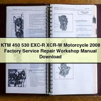 2008 KTM 450 530 EXC-R XCR-W Motorcycle Service Repair Workshop Manual PDF