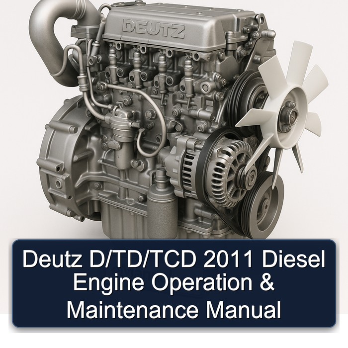 2011 Deutz D/td/tcd Diesel Engine Operation Service Repair Workshop Manual PDF