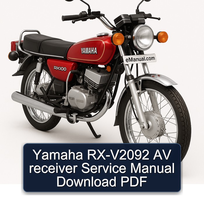 Yamaha RX Models RX-V2092 AV Receiver Service Repair Workshop Manual PDF