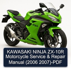 2006-2007 Kawasaki Ninja ZX-10R Motorcycle Service Repair Workshop Manual PDF
