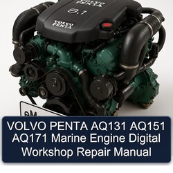 Volvo Penta AQ131 AQ151 AQ171 Marine Engine Digital Service Repair Workshop Manual PDF