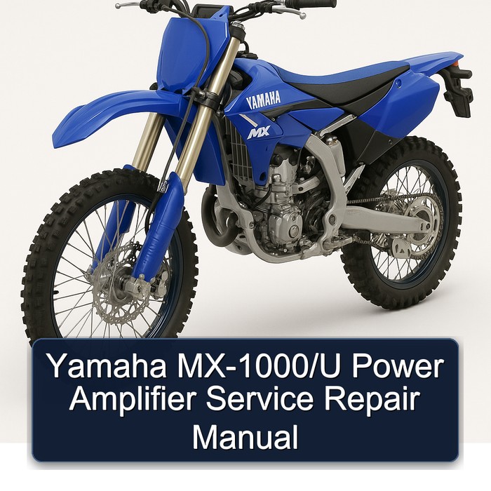 Yamaha MX Models Mx-1000/u Power Amplifier Service Repair Workshop Manual PDF