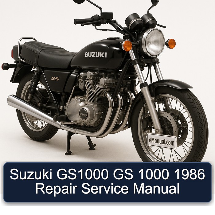 1986 Suzuki GS Series GS1000 1000 Service Repair Workshop Manual PDF